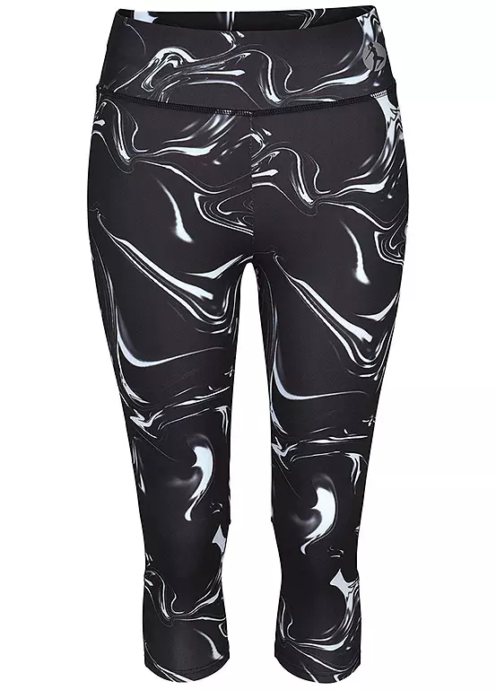 Active By LASCANA Wide Waistband Capri Leggings 3 Active By LASCANA Wide Waistband Capri Leggings - Image 3