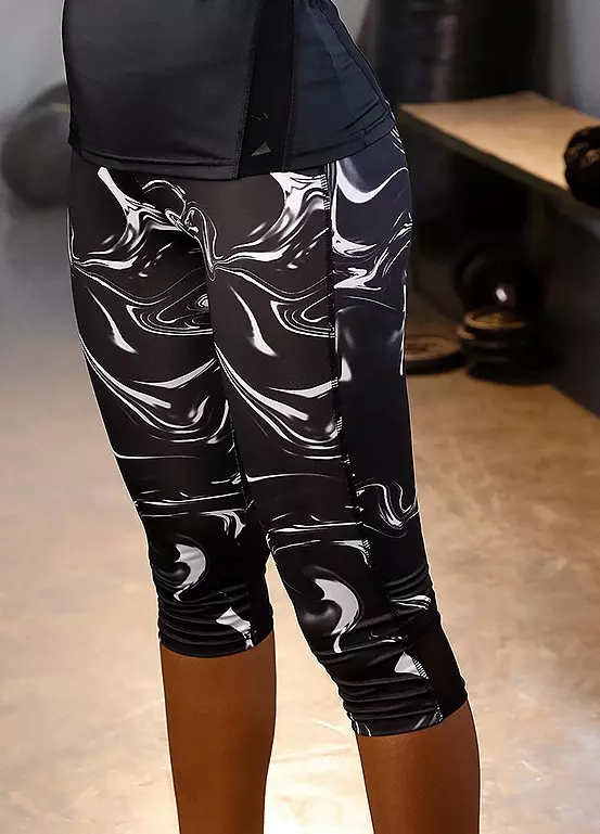 Active By LASCANA Wide Waistband Capri Leggings 1 Active By LASCANA Wide Waistband Capri Leggings