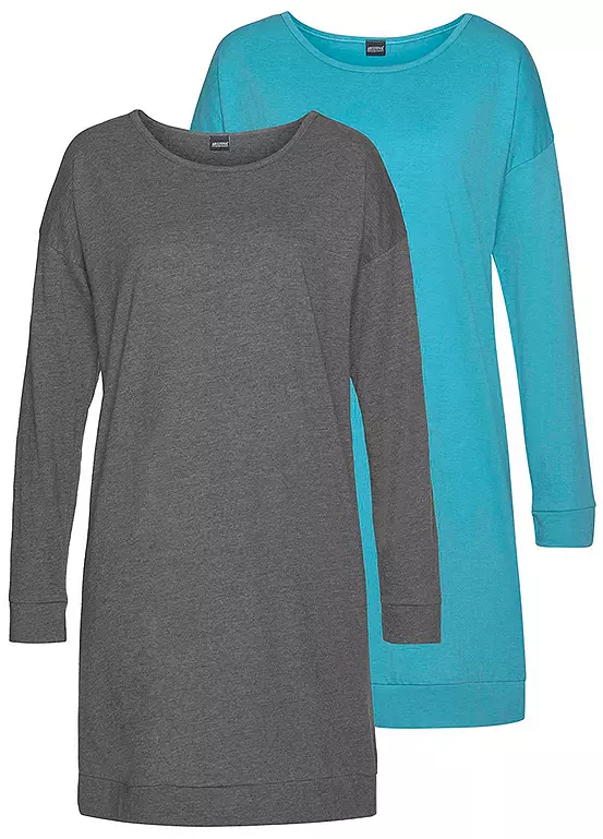 Arizona Pack Of 2 Nightshirts 1 Arizona Pack Of 2 Nightshirts