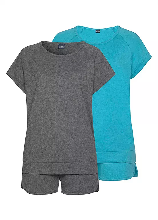 Arizona Pack Of 2 Short Pyjamas 1 Arizona Pack Of 2 Short Pyjamas