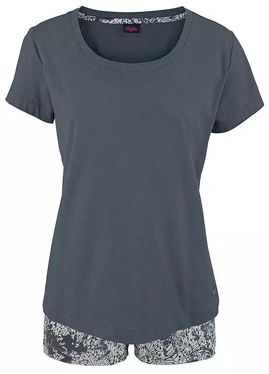 Buffalo Printed Shorty Pyjamas 2 Buffalo Printed Shorty Pyjamas - Image 2