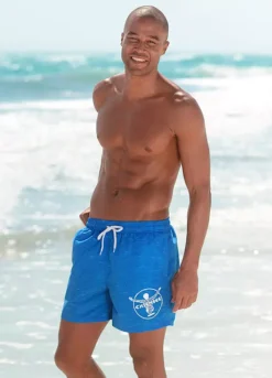 Chiemsee Logo Print Marl Swim Shorts