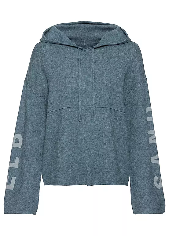Elbsand Logo Print Drawstring Hoodie 2 Elbsand Logo Print Drawstring Hoodie - Image 2