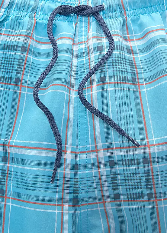 H.I.S Checked Swim Shorts 4 H.I.S Checked Swim Shorts - Image 4