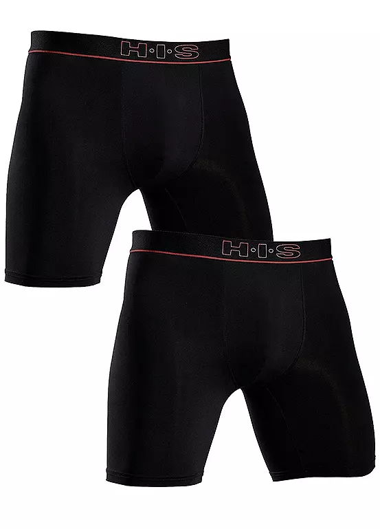 H.I.S Pack Of 2 Long Leg Boxer Shorts 3 H.I.S Pack Of 2 Long Leg Boxer Shorts - Image 3