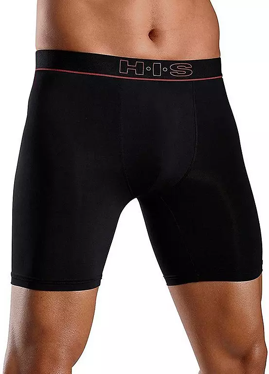H.I.S Pack Of 2 Long Leg Boxer Shorts 4 H.I.S Pack Of 2 Long Leg Boxer Shorts - Image 4