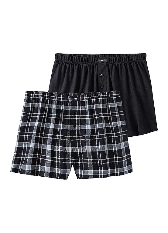 H.I.S Pack Of 2 Loose-Fit Boxers 1 H.I.S Pack Of 2 Loose-Fit Boxers