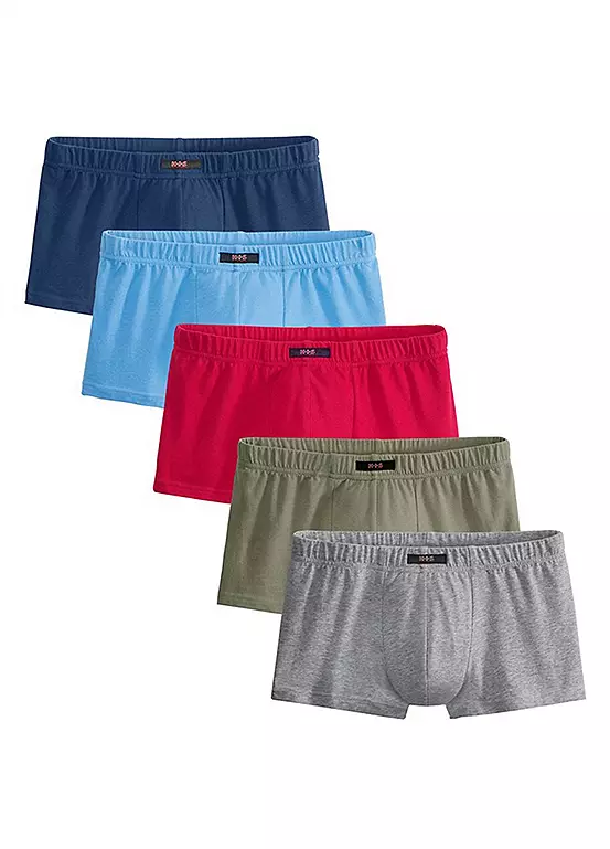 H.I.S Pack Of 5 Hipster Boxer Shorts 2 H.I.S Pack Of 5 Hipster Boxer Shorts - Image 2