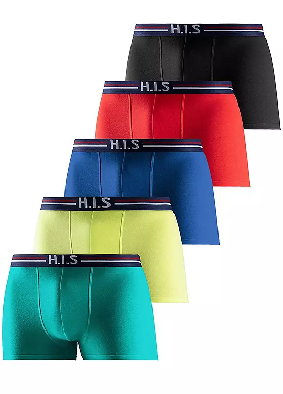 H.I.S Pack Of 5 Striped Boxers 1 H.I.S Pack Of 5 Striped Boxers