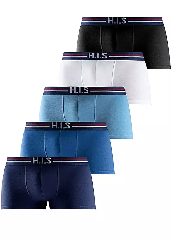 H.I.S Pack Of 5 Striped Hipster 1 H.I.S Pack Of 5 Striped Hipster