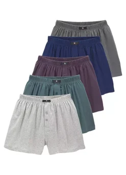 H.I.S Pack Of 5 Wide Boxer Shorts 8 H.I.S Pack Of 5 Wide Boxer Shorts -Daily Bra Store H.I.S Pack of 5 Wide Boxer Shorts30139924FRSC