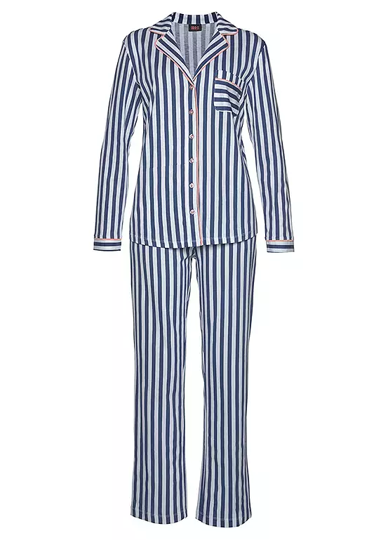 H.I.S Stripe Pyjamas 2 H.I.S Stripe Pyjamas - Image 2