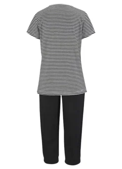 H.I.S Striped Capri Pyjamas 7 H.I.S Striped Capri Pyjamas -Daily Bra Store H.I.S Striped Capri Pyjamas391651FRSC W01