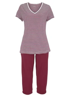 H.I.S Striped Capri Pyjamas 9 H.I.S Striped Capri Pyjamas -Daily Bra Store H.I.S Striped Capri Pyjamas444920FRSC