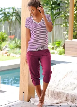 H.I.S Striped Capri Pyjamas 8 H.I.S Striped Capri Pyjamas -Daily Bra Store H.I.S Striped Capri Pyjamas444920FRSP