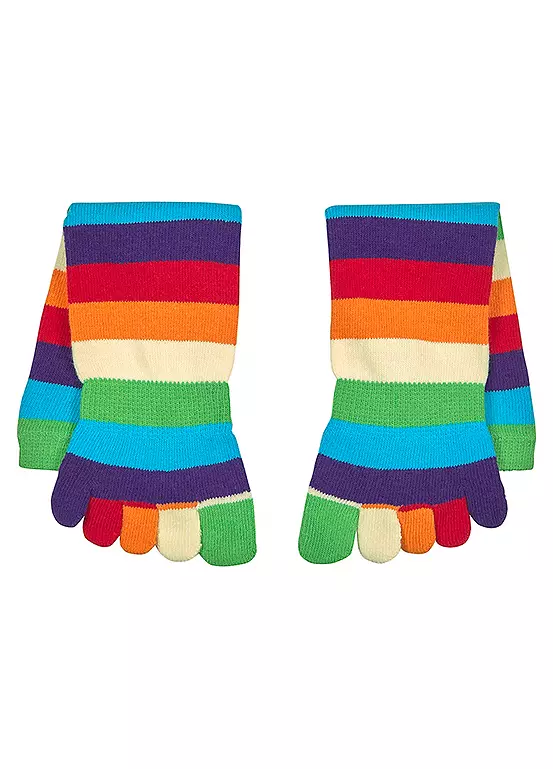 H.I.S Striped Toe Socks 2 H.I.S Striped Toe Socks - Image 2