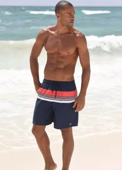 KangaROOS Striped Long Swimming Shorts 8 KangaROOS Striped Long Swimming Shorts -Daily Bra Store KangaROOS Striped Long Swimming Shorts771592FRSP W02