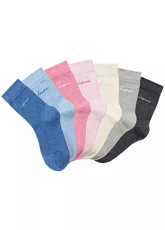 LASCANA 7 Pair Of Basic Socks 1 LASCANA 7 Pair Of Basic Socks