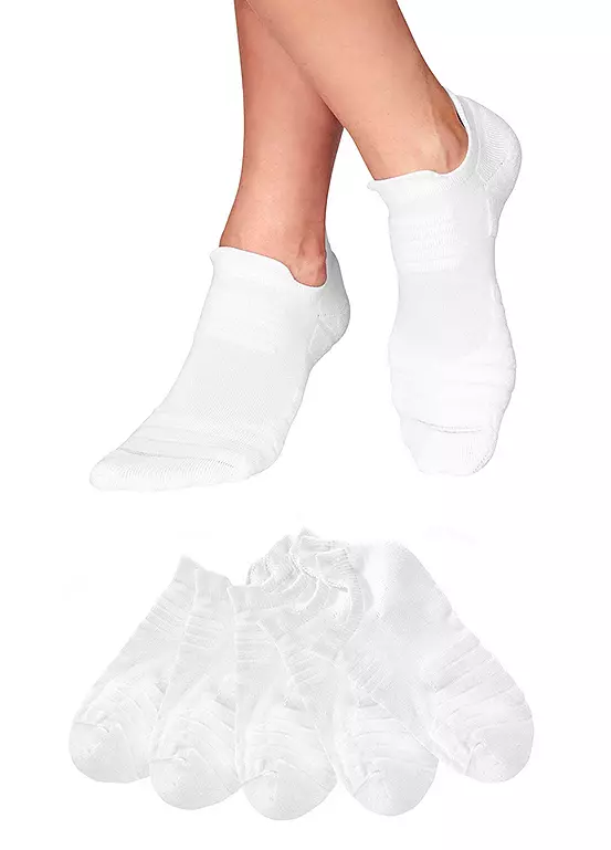 LASCANA Active Pack Of 5 Trainers Socks 1 LASCANA Active Pack Of 5 Trainers Socks