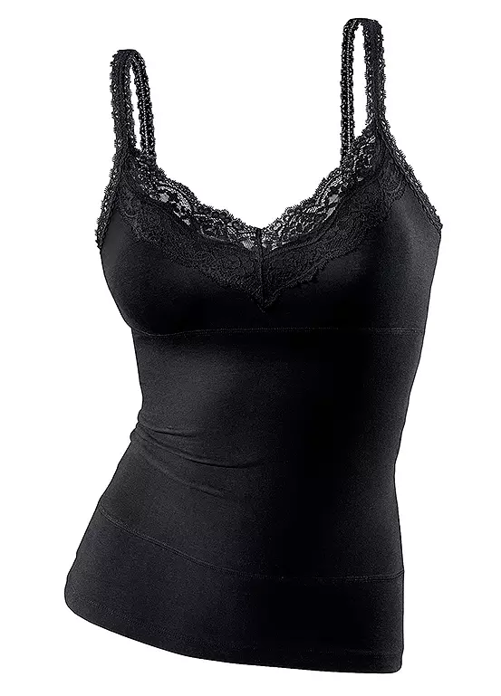 LASCANA Bodyforming Spaghetti Strap Vest Top 2 LASCANA Bodyforming Spaghetti Strap Vest Top - Image 2