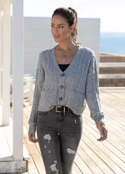 LASCANA Cable Knit Cardigan