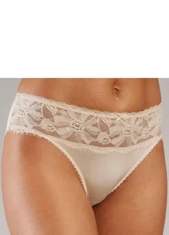 LASCANA Decorative Bow Mid Waist Full Briefs