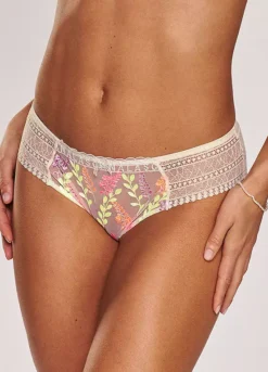 LASCANA Embroidered Lace Brazilian Briefs