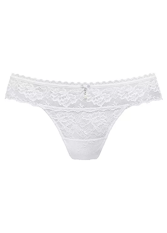 LASCANA Floral Lace Low Waist Thong 2 LASCANA Floral Lace Low Waist Thong - Image 2