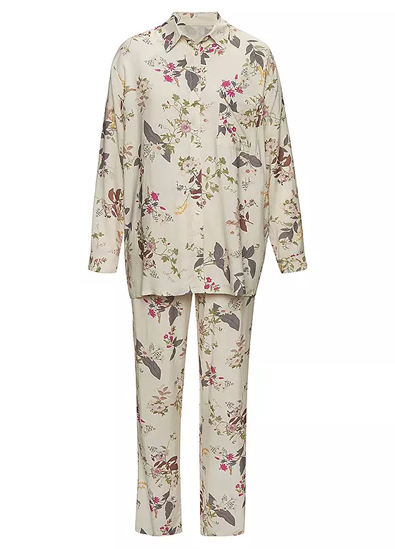 LASCANA Floral Print Pyjamas 2 LASCANA Floral Print Pyjamas - Image 2