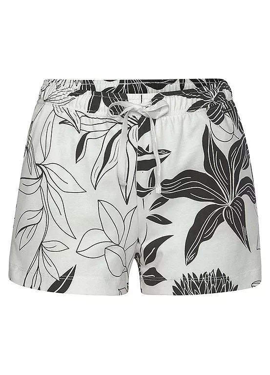 LASCANA Floral Print Sleep Shorts 2 LASCANA Floral Print Sleep Shorts - Image 2