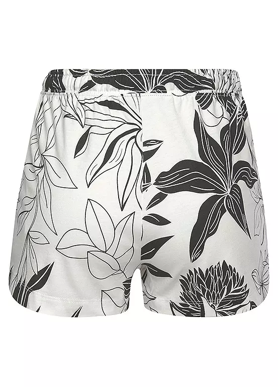 LASCANA Floral Print Sleep Shorts 5 LASCANA Floral Print Sleep Shorts - Image 5