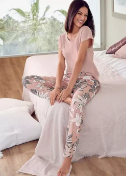 LASCANA Floral Print Sleep Trousers 7 LASCANA Floral Print Sleep Trousers -Daily Bra Store LASCANA Floral Print Sleep Trousers39125610FRSP W01