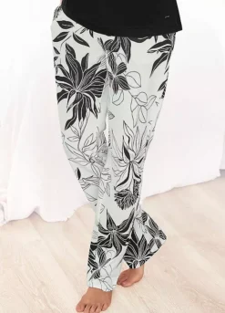 LASCANA Floral Print Sleep Trousers 9 LASCANA Floral Print Sleep Trousers -Daily Bra Store LASCANA Floral Print Sleep Trousers62066547FRSP