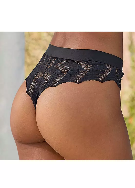 LASCANA Graphic Lace Thong 3 LASCANA Graphic Lace Thong - Image 3