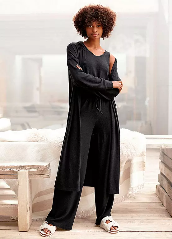 LASCANA Hooded Longline Cardigan 1 LASCANA Hooded Longline Cardigan