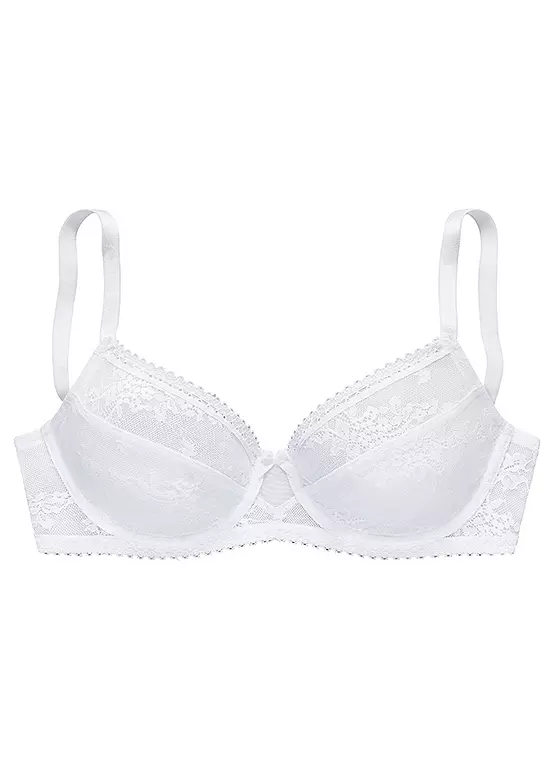 LASCANA Jacquard Lace Underwired Bra 2 LASCANA Jacquard Lace Underwired Bra - Image 2