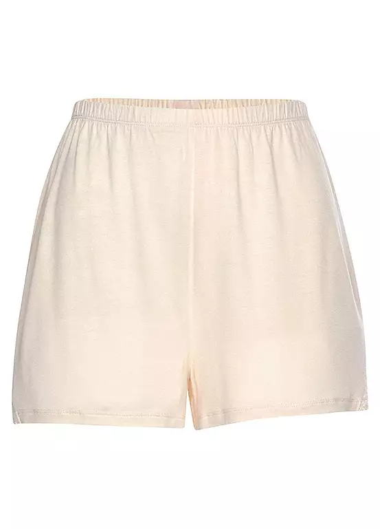 LASCANA Jersey Sleep Shorts 2 LASCANA Jersey Sleep Shorts - Image 2