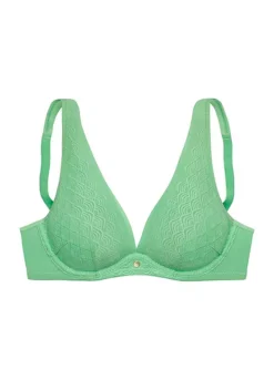 LASCANA Lace Non-Padded Underwired Plunge Bra 9 LASCANA Lace Non-Padded Underwired Plunge Bra -Daily Bra Store LASCANA Lace Non Padded Underwired Plunge Bra47434612FRSC