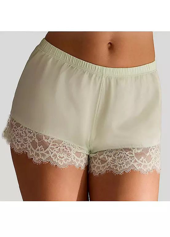 LASCANA Lace Trim Silk Shorts 5 LASCANA Lace Trim Silk Shorts - Image 5