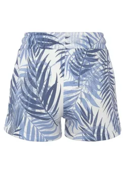 LASCANA Leaf Print Sweat Shorts -Daily Bra Store LASCANA Leaf Print Sweat Shorts38274822FRSC W01