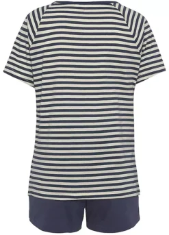 LASCANA Logo Embroidery Pyjama Set -Daily Bra Store LASCANA Logo Embroidery Pyjama Set79969105FRSC W01