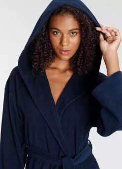 LASCANA Long Hooded Bathrobe -Daily Bra Store LASCANA Long Hooded Bathrobe37527138FRSP W02