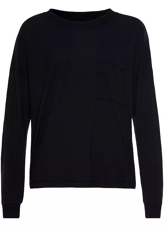 LASCANA Long Sleeve Pyjama Top 2 LASCANA Long Sleeve Pyjama Top - Image 2