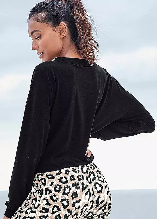 LASCANA Long Sleeve Pyjama Top 3 LASCANA Long Sleeve Pyjama Top - Image 3