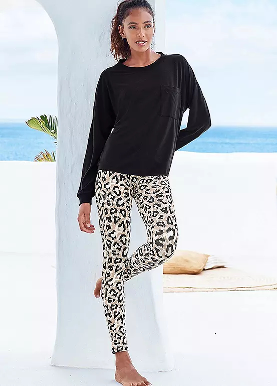 LASCANA Long Sleeve Pyjama Top 5 LASCANA Long Sleeve Pyjama Top - Image 5