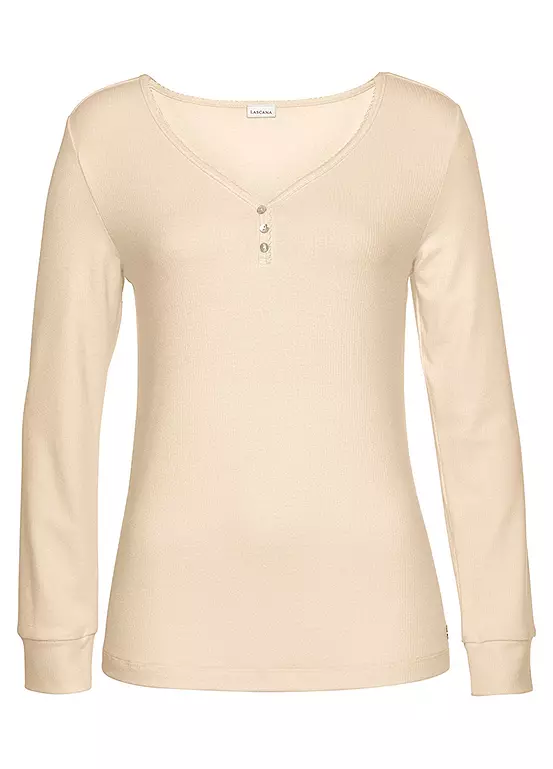 LASCANA Long Sleeve Pyjamas 2 LASCANA Long Sleeve Pyjamas - Image 2