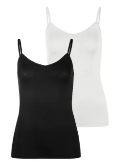 LASCANA Pack Of 2 Spaghetti Strap Vest Tops
