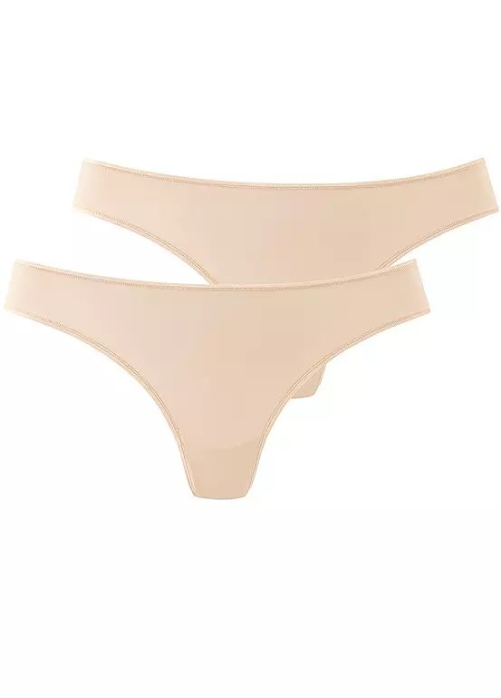 LASCANA Pack Of 2 Thongs 1 LASCANA Pack Of 2 Thongs