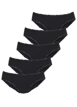 LASCANA Pack Of 5 Bikini Briefs