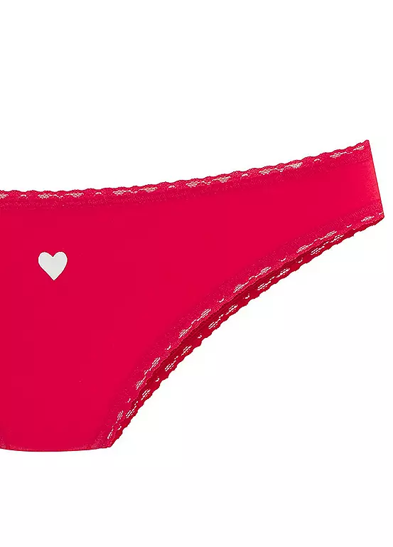 LASCANA Pack Of 5 Brazilian Briefs 5 LASCANA Pack Of 5 Brazilian Briefs - Image 5